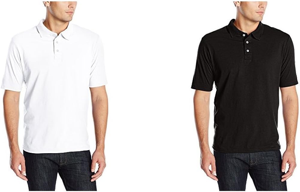 Hanes Men's X-Temp Performance Polo Shirt (1 Pack or 2 Pack) | 
