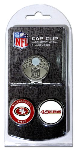 image for Team Golf NFL San Francisco 49ers Golf Cap Clip with 2 Removable Doubl