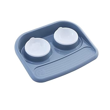 Ishine Double Pet Bowl Pet Feeding Station Dog Kitties Pet Feeder