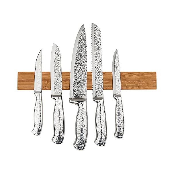 40cm-Magnetic-Knife-Holder-for-Wall-Wooden-Hanging-Magnetic-Knife-Strip-with-Screws-Easy-Storage-for-Kitchen-Knives-Metal-Utensils-Tools-and-General-Organisation-Horizontal-Knife-Rack 40cm Magnetic Knife Holder for Wall, Wooden Hanging Magnetic Knife Strip with Screws, Easy Storage for Kitchen Knives…