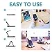 COOLOO Cell Phone Stand 4 Pack, Tablet Stand Multi-Angle, Universal Phone Stand for Desk,Compatible Phone 13 12 Pro Plus All Android Smartphones,(Black)