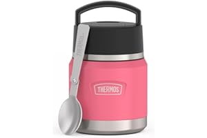 Hot Pink-12 oz Stainless Steel Food Jar w/Spoon