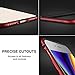 RANVOO iPhone 8 Premium Bumper Case, Compatible with iPhone 7, Flexible Protective Aluminum TPU Hybrid Bumper Frame [Support Wireless Charging] iPhone 8 Bumper & iPhone 7 Bumper, Red [Armor]