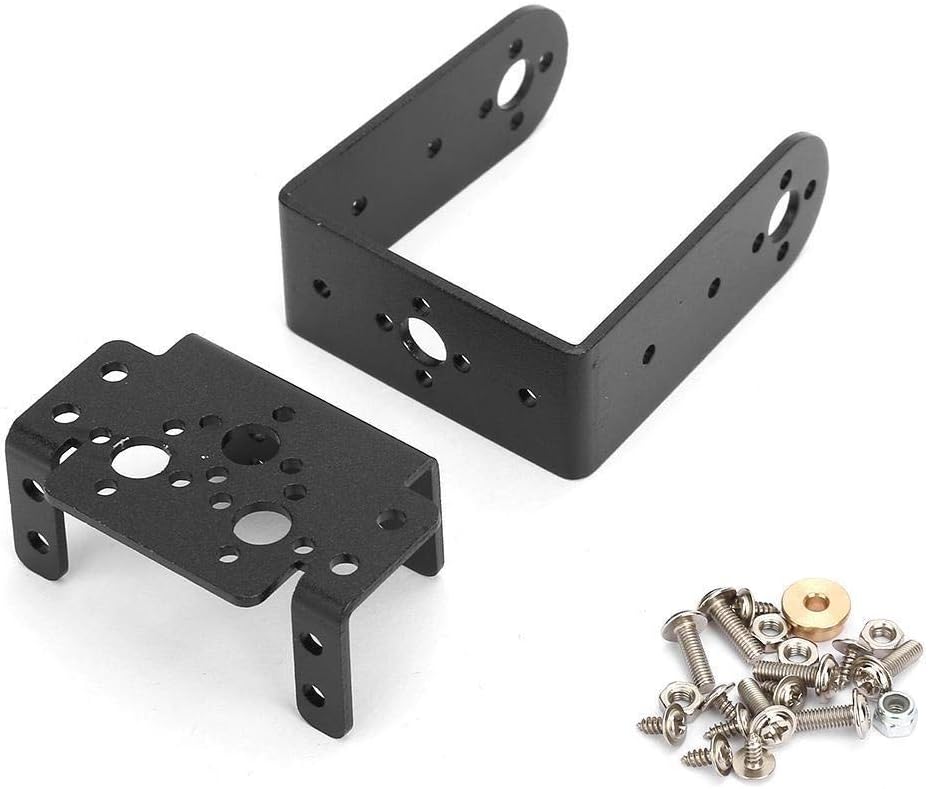 Maxmartt Servo Motor Bracket, Multifunction Servo Motor Bracket Steering Head Mount Kit for MG995 MG996R