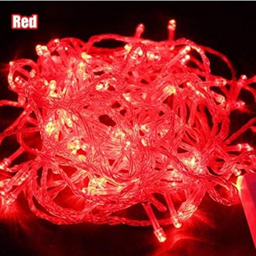 LED Fairy String Lights Christmas Lights 10M 20M 30M 50M 100M Decorative LED String Fairy Light 8 Modes Garlands Lights for Wedding Party Holiday Lights,20M 200LEDs 110V Us,Red
