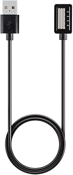 Digit.Tail Cargador [Sincronización de Datos y Carga] USB Charger Cable para Suunto 9, Suunto Spartan Sport/Wrist HR/Baro/Spartan Ultra, EON Core, D5 ...
