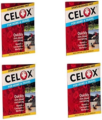 CELOX First Aid Temporary Traumatic Wound Treatment 2g, 10 Count (4 Pack)