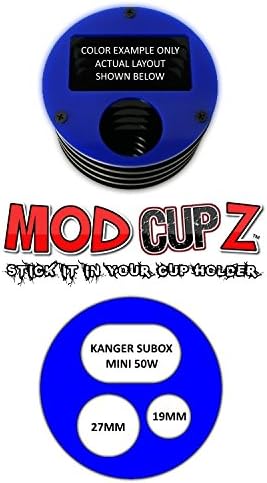 [2241] BLUE MOD CUP HOLDER exclusively for KANGER SUBOX MINI 50W by MODcupZ [ vape stand insert wrap vehicle silicone auto skin case car ]