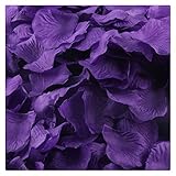 Artificial Flowers,FTXJ 1000pcs Silk Rose Artificial Petals Wedding Party Flower Favors Decorations (purple 1)