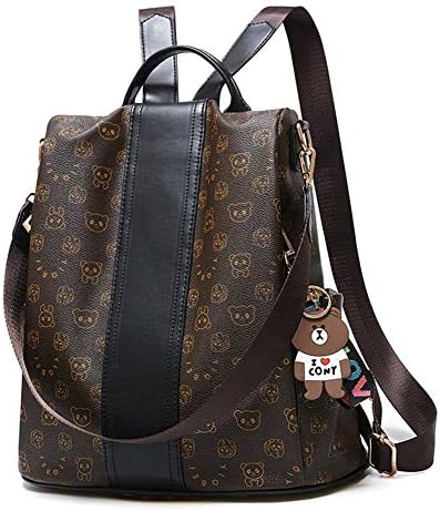 Women Backpack Waterproof PU Schoolbags Anti-theft Rucksack Shoulder Bags