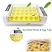 Yunt 24 Digital Clear Egg Automatic Incubator Hatcher Temperature Control Automatic Egg Turning for Chicken Duck Quail Birds