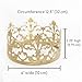 Craft and Party Mini Prinrcess Gold Crown Cake Topper for wedding party cake decoration. (Gold)