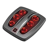 Naipo Foot Massager with Heat Shiatsu Feet Massage Machine Deep Kneading Therapy - Relieve Plantar Fasciitis, Toes, Foot Arch Pain & Stress for Home Office