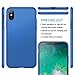 Pacyer Phone Case for iPhone X, Hard PC Ultra Thin Hard Blue Case Full Protective Scratchproof Matte Resistant Shock Absorbing (Blue)