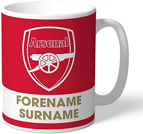Official Personalized Arsenal FC Eat Sleep Drink Mug - FREE PERSONALISATION