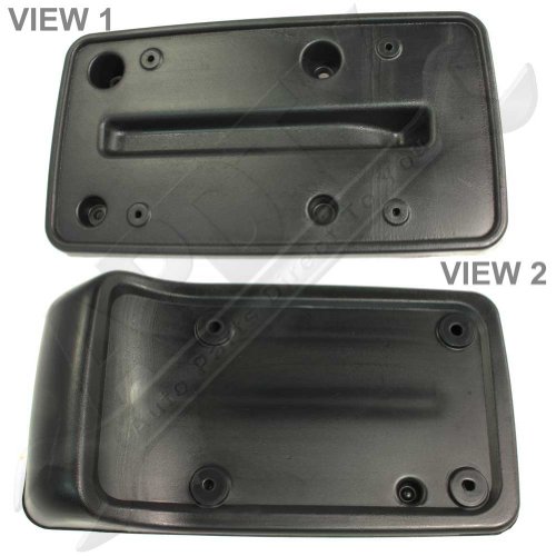 APDTY 55174994 License Plate Bracket/Holder For 1997-2006 Jeep Wrangler TJ Black Plastic (Replaces Mopar 55174994)