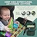 Premium Kids Car Seat Tray - Bonus Snakes + LADDERS Game | No-Spill Eating Snack Tray | Entertainment Car Seat Tray | Detachable Kids Travel Tray | Universal Fit for Car Seat, Airplane & Stroller