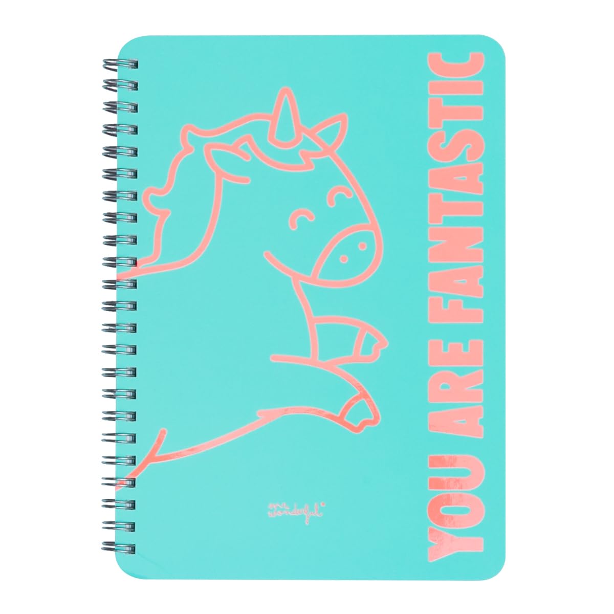 Mr. Wonderful Notebook a4 unicorn mint you are fantastic