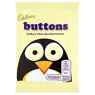 Cadbury White Buttons Chocolate 33g Bag
