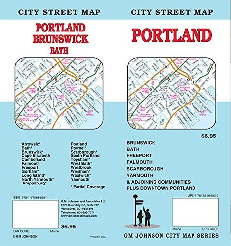 Portland Maine Street Map Portland Maine Street Map: Gm Johnson: 9781770685581: Amazon.com: Books
