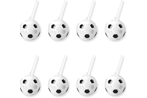 UgyDuky 8 Pack Soccer Ball Cups with Straws and Lids, Reusable Soccer Party Cups Sports Theme Party Decorations Sports Ball P