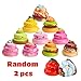 WATINC 20 Pcs Kawaii Colorful Food and Animals Set Key Chain Mini Soft Donut Squishy Cream Scented Stress Relif Toy, Party Supplies Decorative Props Gift Hand Toy for Kids