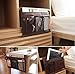 Bedside Storage Organizer/Beside Caddy/Table Cabinet Storage Organizer for Tablet Magazine Phone Remotes - All Within Arms Reach (Coffee)