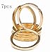 Shapenty 1.2 Inch Flat Split Key Chain Ring Connector Metal Keychain Part Keyring Clip Loop Holder (Gold, 7PCS)