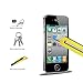 KATIN iPhone 4 4S Screen Protector - [2-Pack] for Apple iPhone 4S / iPhone 4 Tempered Glass Easy to Install Bubble Free 9H Hardness with Lifetime Replacement Warranty