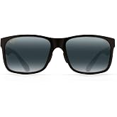 Maui Jim Polarized Men's and Women's Red Sands Universal Fit Rectangular Sunglasses