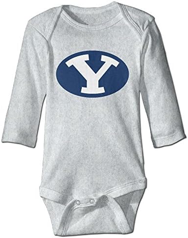 JJVAT Brigham Young University Long Sleeve Outfits For 6-24 Months Toddler Size 18 Months Ash