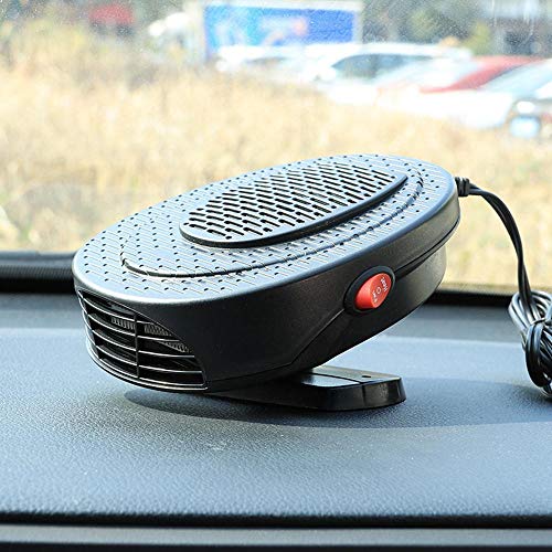 12V Car Heater Mini Portable Electric Car Heater,150W Quiet Plug in Ceramic Instant Heating Auto Window Demister Heater Fan Multifunction Car Auto Vehicle Heating Cooling Fan - Thumbnail 3