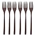 Wooden Forks for Eating Desserts, Chips, Snacks, Cereal, Salad, Fruit, ADLORYEA 6 Pieces Wood Fork, 9 Inch Long Handle Reusable Japanese Style Handmade Kitchen Utensil