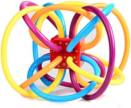 Winkel Rattle and Sensory Teether Toy – Baby Toys – Winkel Rattle Toy – Sensory Teether Toy