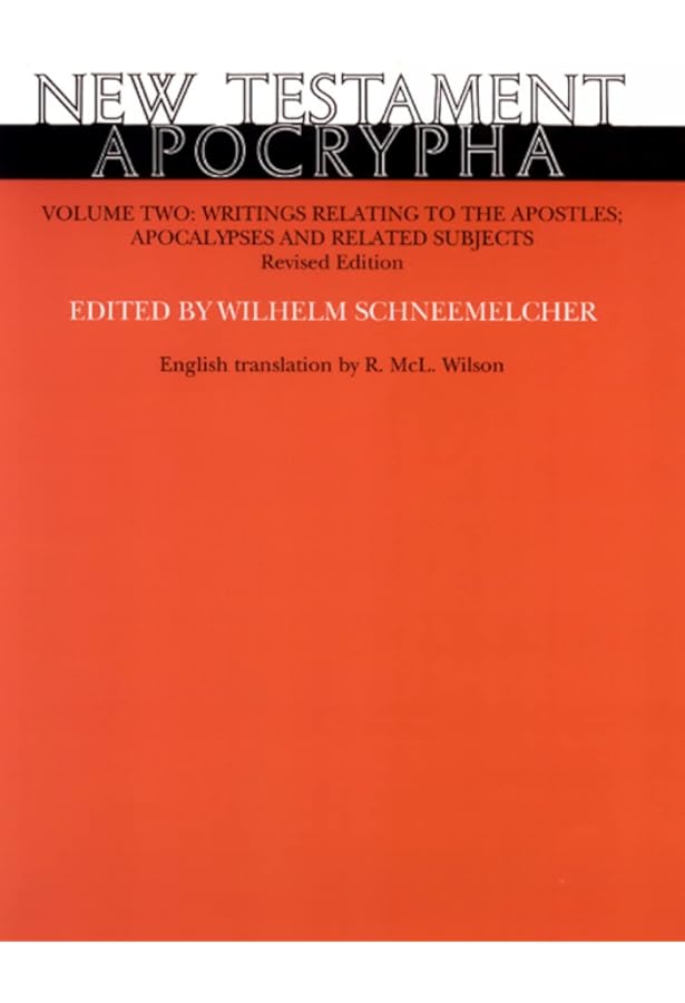 New Testament Apocrypha, Vol. 1: Gospels and Related Writings