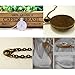 Vintage Steampunk Dragon Photo Cabochon Glass Bronze Pendant Necklace