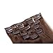 Emosa 7Pcs 70g 100% Real Silky Soft Remy Human Hair Clip In Extensions 18