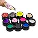 12pcs Carve Patterns Varnish UV Gel 3D Bright Colors Sculpture Painting Gel Nail Polish Easy to Decoration