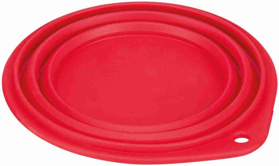 Trixie Travel Bowl, 1 L x 18 cm, Colours May Vary, Red - Image 3