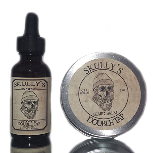 Skully's Double Tap Beard Oil 1 oz & Beard Balm 2 oz, Beard kit