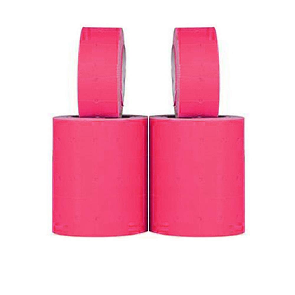 21x12MM Price Label Stickers Price Gun Labels Pricemarker Labels Labeller Paper Tag Fit for M5500，MX5500, etc (10 Rolls,Rose Pink)