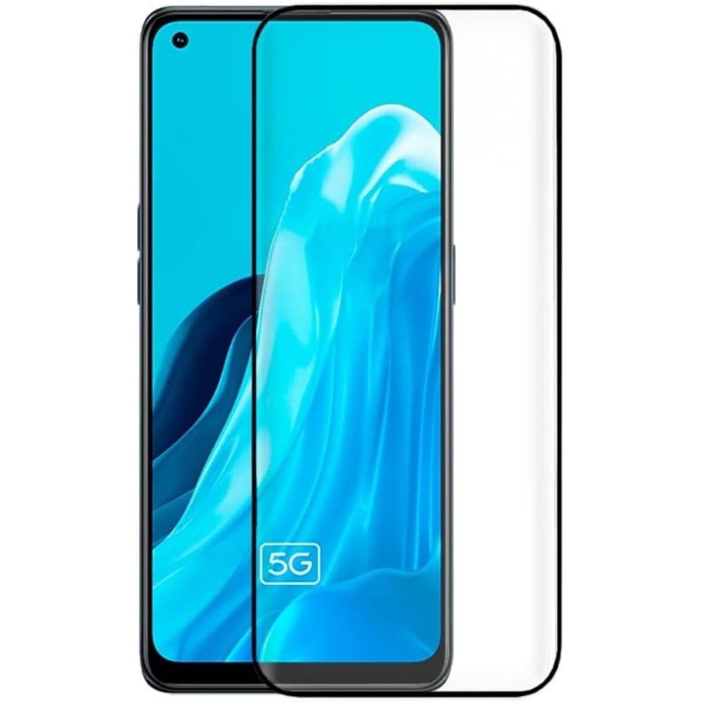 Cool Tempered Glass Screen Protector for Oppo Reno 8 Lite 5G (Full 3D Black)