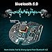 Earbuds Bluetooth wireless, COOCHEER True Wireless Bluetooth 5.0 Earphones with Intelligent LED Display,Touch Screen One Key Control Auto Pairing Headphones,IPX68 Waterproof 3500mA 110H Play Time Case