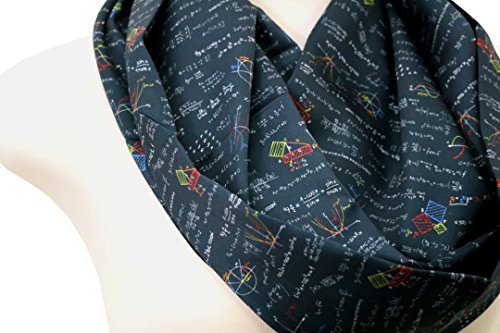 40% OFF Handmade Mathematics Infinity Scarf By Di Capanni (black with color)