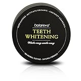 DATAHERO Organic Coconut Activated Charcoal Teeth Whitening Powder - Extra Strength Bright Smile