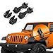 Black Hood Latch Rubber Catch Release Kit Fits 2007-2016 Jeep Wrangler TJ Includes Both Hood Catches G014JP