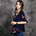 Ashir Aley Batwing Floral Embroidered Loosen Peasant Butterfly Mexican Blouse