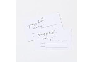 Lot de 50 cartes de jeu Guess How Many - 8,9 x 5,1 cm - Etra - Poids lourd - 50 kg - Papier cartonné de qualité supérieure - 