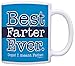 Funny Dad Mug Best Farter Ever Oops Meant Father Ceramic 11oz Coffee Mug Tea Cup Blue