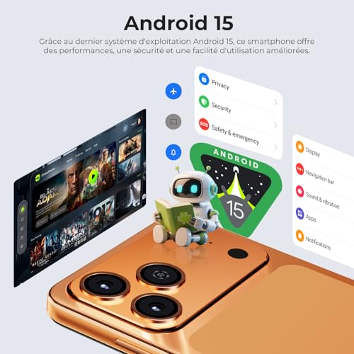 HOTWAV A17 Pro Max Mobile Phone Unlocked 4G Android 15 Large Screen 6.75" 120Hz Long Battery Life 5160mAh Camera 13MP Storage 128GB Expandable 1TB Octa Core Warranty 2 Years Cheap